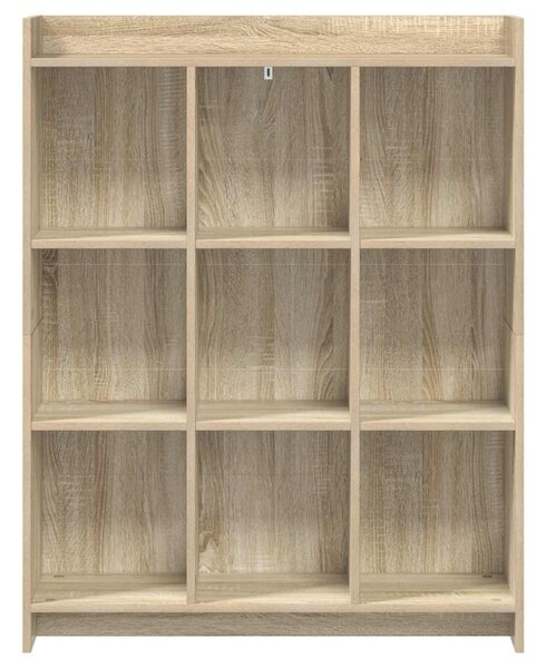 Könyvszekrény Sonoma Tölgy 87,5 x 30 x 111 cm Szerelt Fa