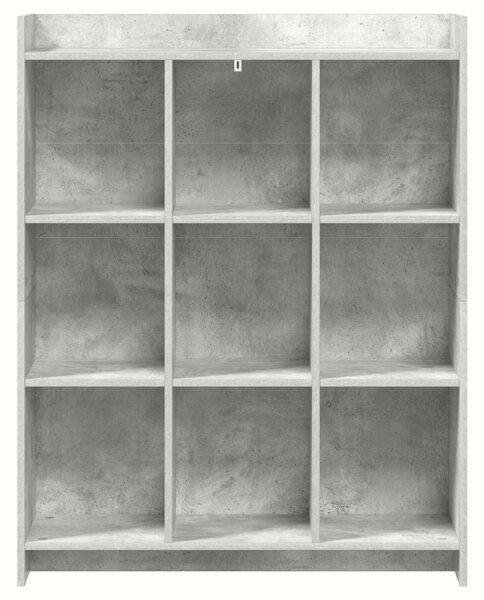 Könyvszekrény Beton Szürke 87,5 x 30 x 111 cm Szerelt Fa