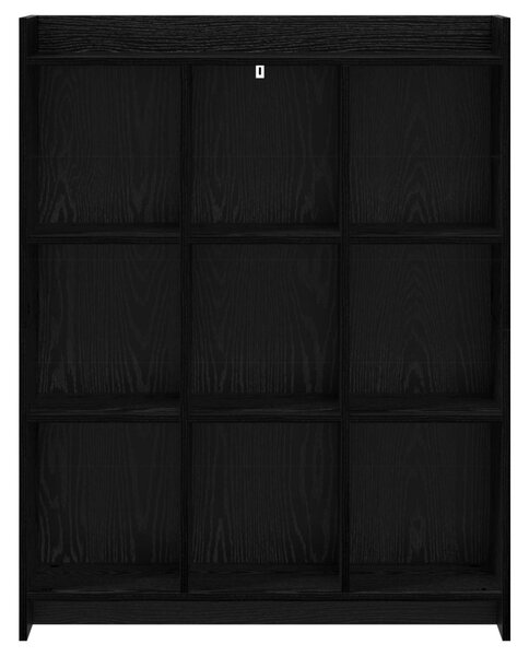 Könyvszekrény Fekete Tölgy 87,5 x 30 x 111 cm Szerelt Fa