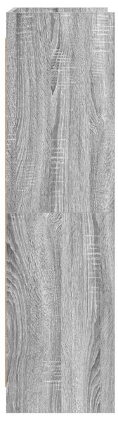Könyvszekrény Szürke Sonoma 87,5 x 30 x 111 cm Szerelt Fa
