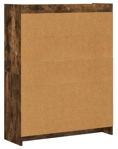 Könyvszekrény Füstös Tölgy 87,5 x 30 x 111 cm Szerelt Fa