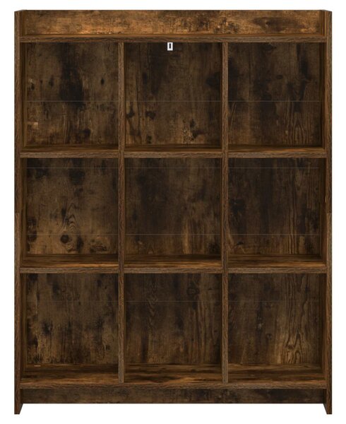 Könyvszekrény Füstös Tölgy 87,5 x 30 x 111 cm Szerelt Fa