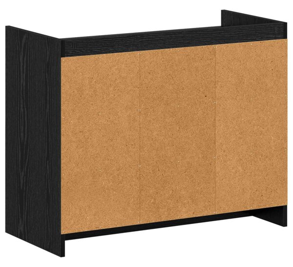 Cipőszekrény Fekete Tölgy 85 x 39,5 x 70 cm Szerelt Fa