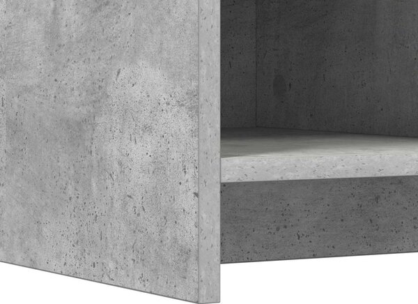 Cipőszekrény tárolóval Betonszürke 85 x 39,5 x 70 cm Szerelt Fa