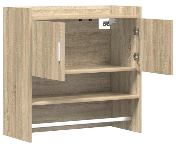 Falpolc Falra szerelhető Sonoma Tölgy 80 x 36 x 80 cm