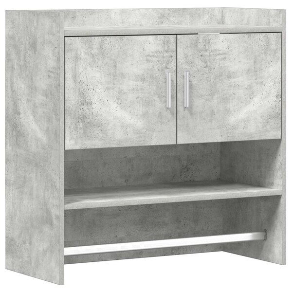 Falpolc Falra szerelhető Betonszürke 80 x 36 x 80 cm Szerelt Fa