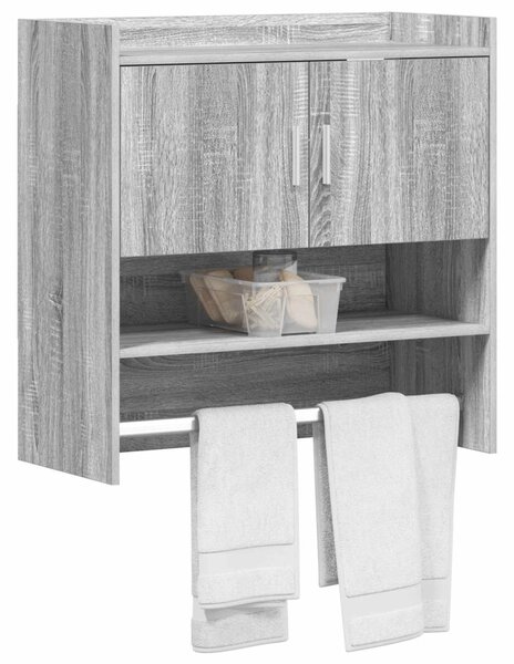 Falpolc Falra szerelhető Szürke Sonoma 80 x 36 x 80 cm