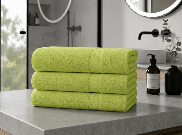 CLARYSSE ELEGANCE törölköző 70x140 cm zöld, 100% pamut