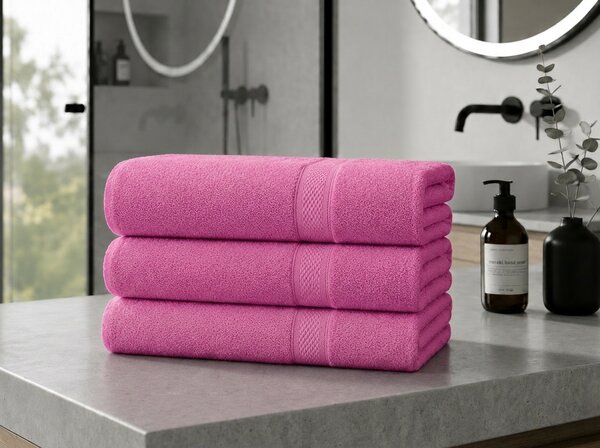 CLARYSSE ELEGANCE törölköző 60x110 cm rózsaszín, 100% pamut