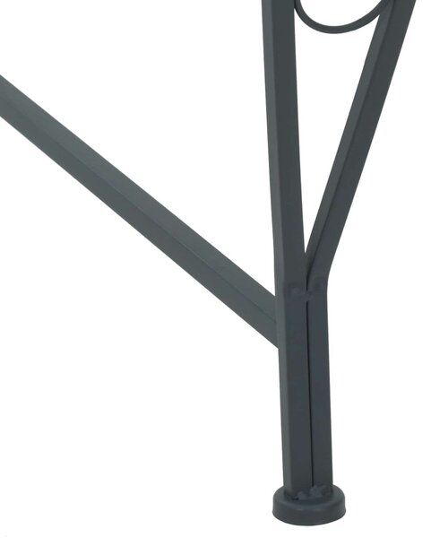 Fa pad 4-Ülőhelyek száma 160 x 80 x 89 cm Acél Ezüst Szürke