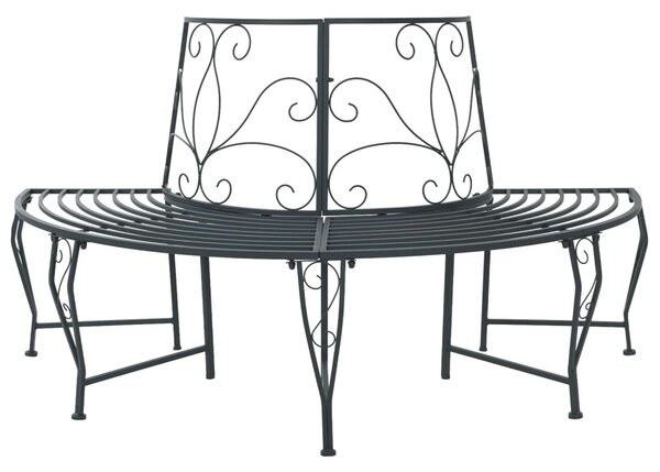 Fa pad 4-Ülőhelyek száma 160 x 80 x 89 cm Acél Ezüst Szürke
