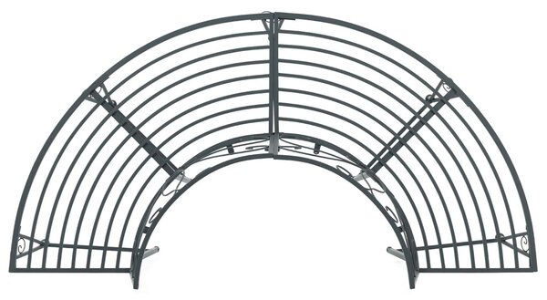 Fa pad 4-Ülőhelyek száma 160 x 80 x 89 cm Acél Ezüst Szürke