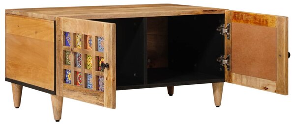 Dohányzóasztal Természetes 80 x 50 x 40 cm Tömör Mangófát