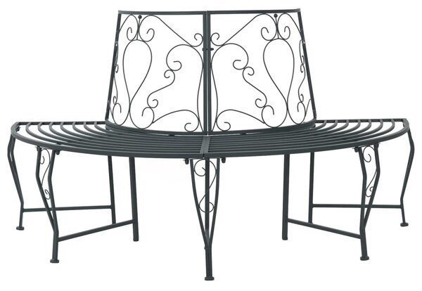 Fa pad 4-Ülőhelyek száma 160 x 80 x 89 cm Acél Ezüst Szürke