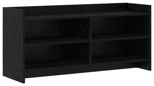 TV szekrény 100 x 33 x 47 cm Fekete Tölgy Szerelt Fa