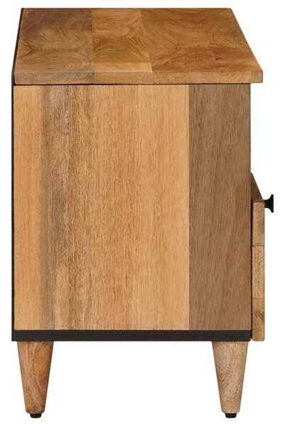 TV szekrény fiókkal Természetes 100 x 33 x 46 cm Tömör Mangófát