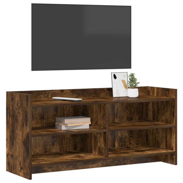 TV szekrény 100 x 33 x 47 cm Füstös Tölgy Szerelt Fa