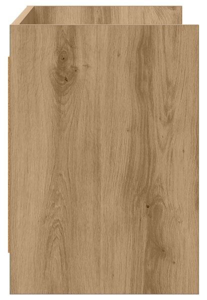 TV szekrény 100 x 33 x 47 cm Kézműves Tölgy Szerelt Fa