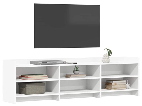 TV szekrény 168 x 33 x 47 cm Fehér Szerelt Fa