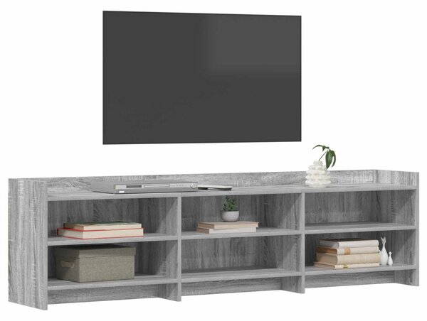 TV szekrény 168 x 33 x 47 cm Szürke Sonoma Szerelt Fa