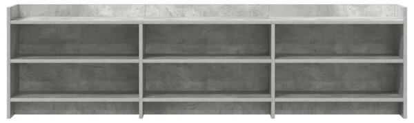 TV szekrény 168 x 33 x 47 cm Betonszürke Szerelt Fa