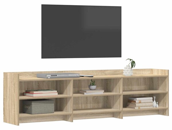 TV szekrény 168 x 33 x 47 cm Sonoma Tölgy Szerelt Fa