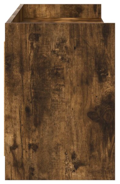 TV szekrény 168 x 33 x 47 cm Füstös Tölgy Szerelt Fa