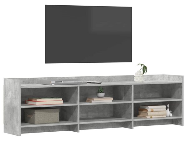 TV szekrény 168 x 33 x 47 cm Betonszürke Szerelt Fa