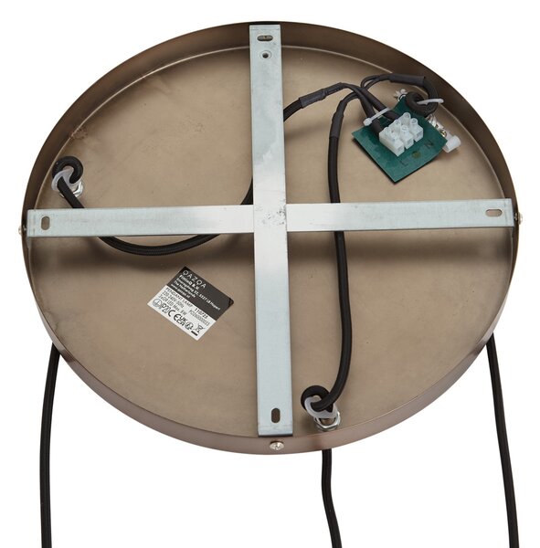 Design függőlámpa sötét bronz 3-lámpás - Ard