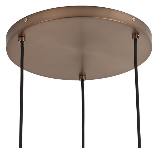 Design függőlámpa sötét bronz 3-lámpás - Ard