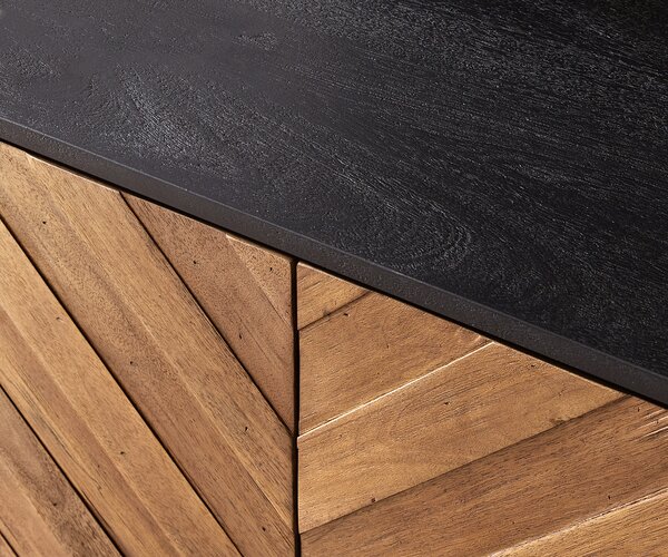 DELIFE TV szekrény Famke 145 cm mango teak 3 ajtós