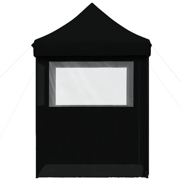 Partysátor 200 x 200 x 306 cm Fekete Oxford Szövet