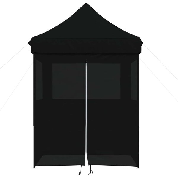 Partysátor 200 x 200 x 306 cm Fekete Oxford Szövet