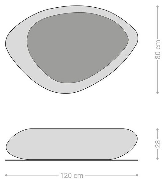 DELIFE Dohányzóasztal Sagana 120x80 cm metál ezüst domborított üveg szürke