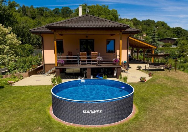 Marimex Orlando 3,05 x 0,91 m RATAN medence + szkimmer