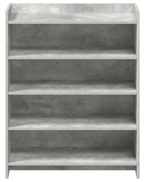 Cipőszekrény tárolóval Betonszürke 73,5 x 36 x 92 cm Szerelt Fa