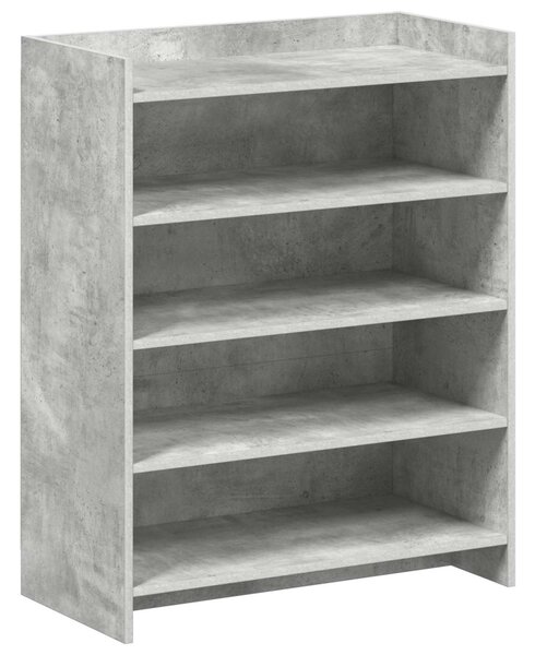 Cipőszekrény tárolóval Betonszürke 73,5 x 36 x 92 cm Szerelt Fa
