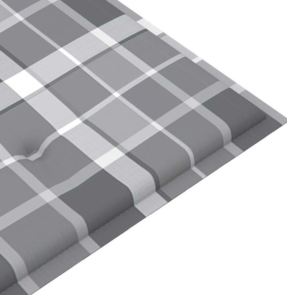 3 személyes tömör eukaliptuszfa kerti pad párnával 150 cm