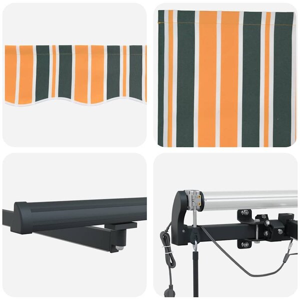 Napernyő Anyag Zöld és sárga 350 x 250 cm Poliészter