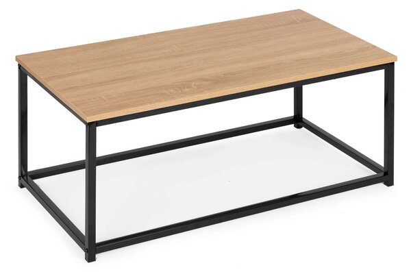 ModernHOME fém Dohányzóasztal 90x48cm - barna