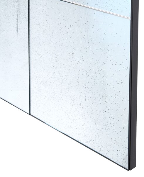 Falitükör RIMONT 80 cm 80 cm Üveg Fekete
