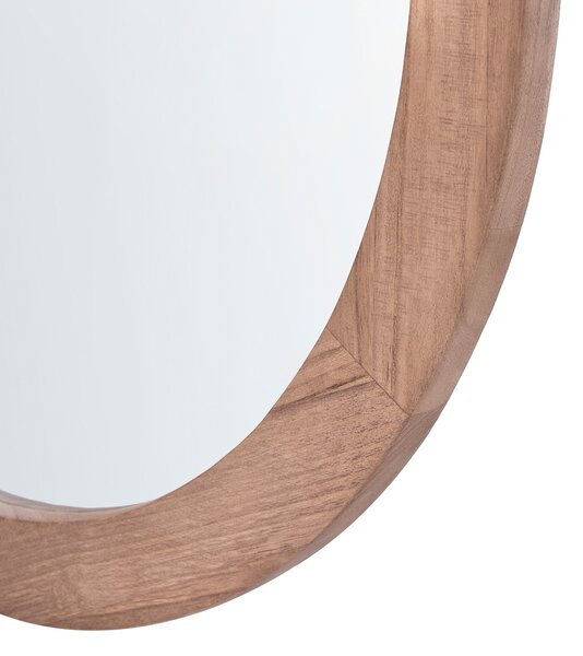 Falitükör LASALLE 76 cm 76 cm Császárfa Világosbarna