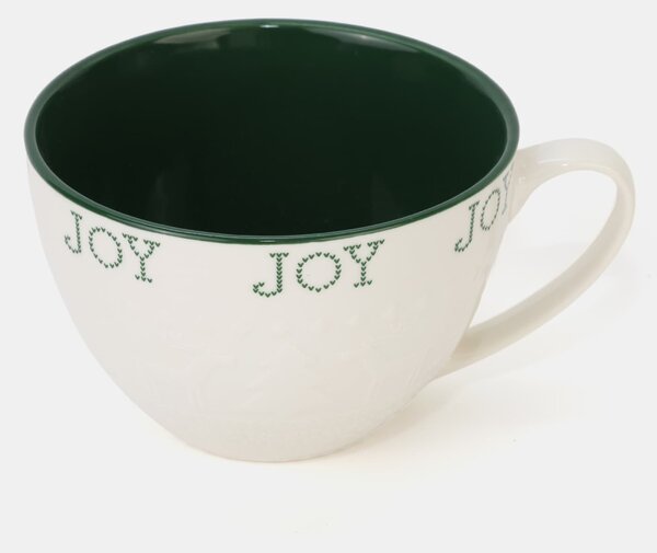 Sinsay - Kerámia karácsonyi bögre „Joy” felirattal - zöld