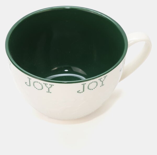 Sinsay - Kerámia karácsonyi bögre „Joy” felirattal - zöld