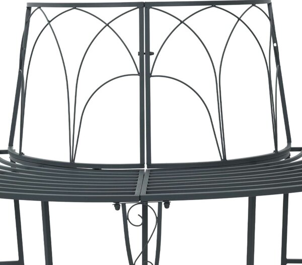 Fa pad 4-Ülőhelyek száma 160 x 80 x 89 cm Acél Ezüst Szürke