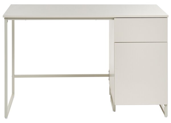 Íróasztal LEXTON Világosbézs 120 cm 60 cm fiókokkal