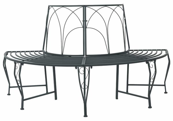 Fa pad 4-Ülőhelyek száma 160 x 80 x 89 cm Acél Ezüst Szürke