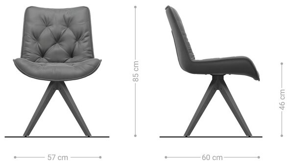 DELIFE Étkezőszék Taimi-Flex szövött szövet puha bézs fa láb szögletes természetes 180° forgatható