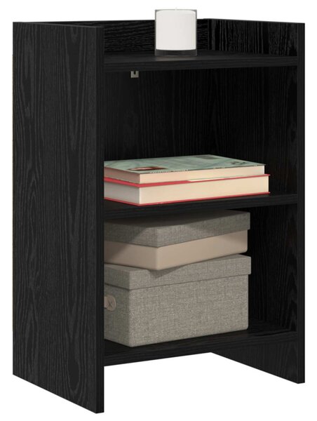 Éjjeliszekrények 2 pcs Fekete Tölgy 40 x 30 x 60 cm Szerelt Fa