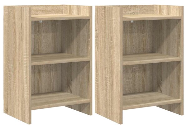 Éjjeliszekrények 2 pcs Sonoma Tölgy 40 x 30 x 60 cm Szerelt Fa